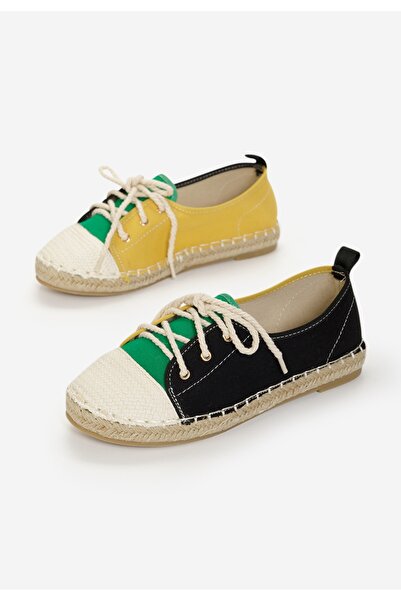 B T Shoes Černé dámské espadrilky Doria