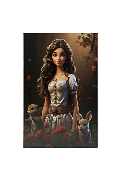 StoryGift Romania Tablou Canvas 70 x 50CM Alba ca zapada stil Lucrari de arta...