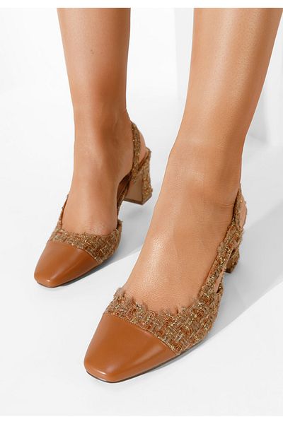 B T Shoes Brieta brown slingback shoes