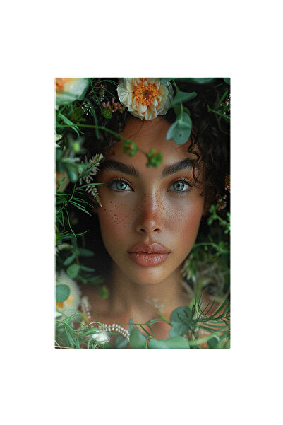 StoryGift Romania Tablou Canvas Ochii Fermecatori Albastri-verzi Ai Fetei Cu ...