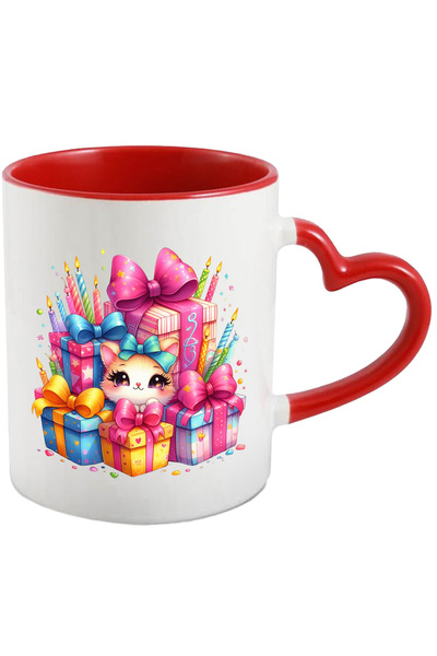 StoryGift Romania Cana Cu O Pisicuta Care Sta Intre O Multime De Cadouri | Il...