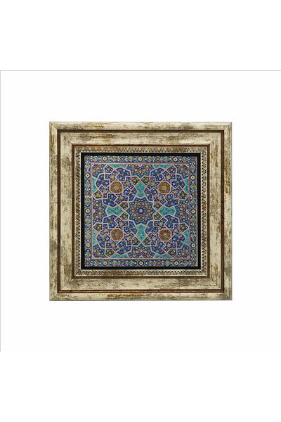 Sadrazam Friday Mosque Chinese (Iran) Printed Natural Stone Painting (25 X 25 Kd-50)