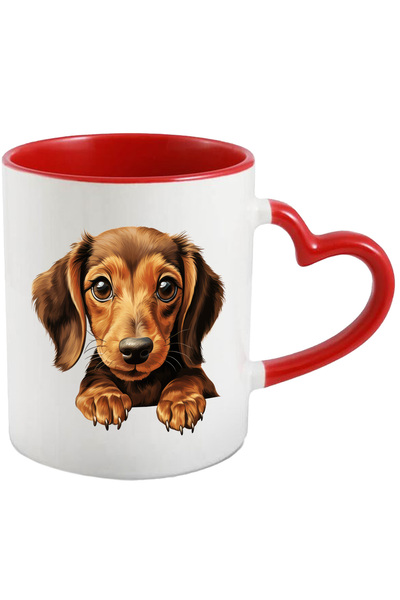 StoryGift Romania Cana Cu Un Catel Surprins | Ilustratie | Maro Deschis | Pri...