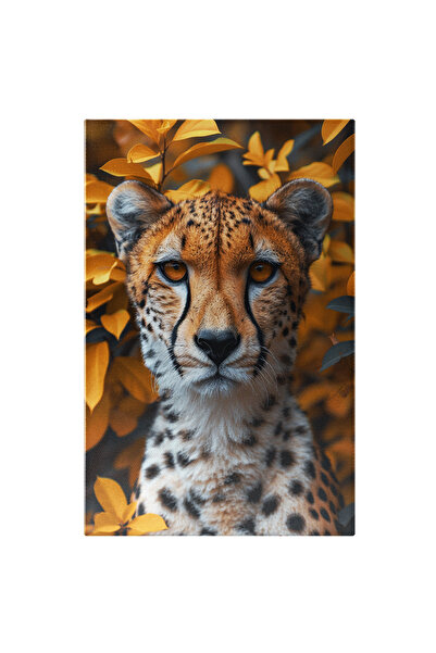 StoryGift Romania Tablou Canvas 60 X 40cm Eleganța Vânătorului Ghepardul În Repaus Pândind În S,stg