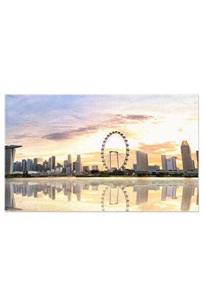 StoryGift Romania Tablou Canvas: Apus La Marina - Panorama Stralucitoare