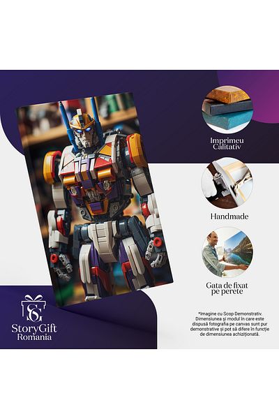 StoryGift Romania Tablou Canvas: Transformers , Robot Stil Lego Fictiune, Caracter Fictional, Figurina, Erou,