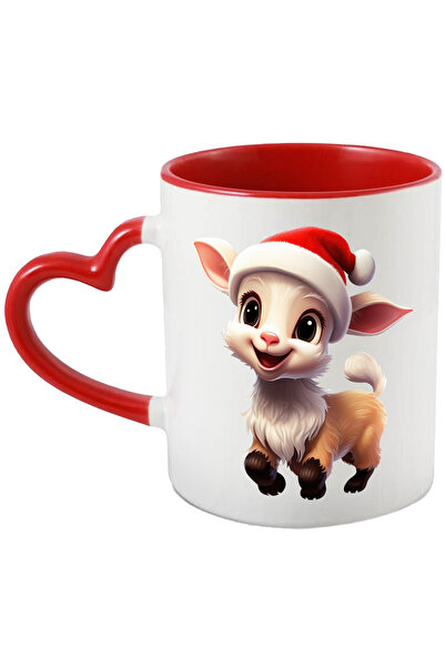 StoryGift Romania Cana Cu Un Ied Vesel Care Poarta O Caciula De Craciun | Fer...