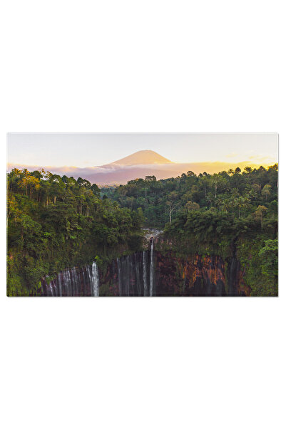 StoryGift Romania Tablou Canvas Rasarit Peste Templele Vechi, Peisaj Matinal;...