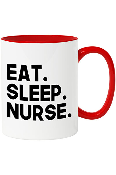 StoryGift Romania Cana Cu Textul In Engleza "eat. Sleep. Nurse." - Mananca Do...