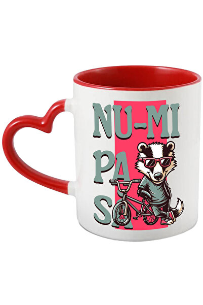 StoryGift Romania Cana Scons Cu Bicileta Gangster Text Nu-mi Pasa, 330ml, Cer...