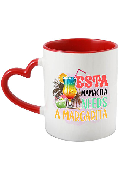 StoryGift Romania Cana Cu O Pasare Rosie, Ilustratie, Inimioare, Iubire, Vale...