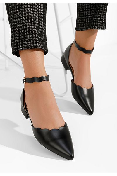 B T Shoes Pantofi Cu Toc Mic Weber V2 Negri