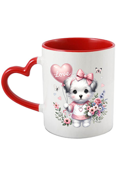 StoryGift Romania Cana Cu Un Catelus Blanos | Ilustratie | Tine Un Balon Roz ...