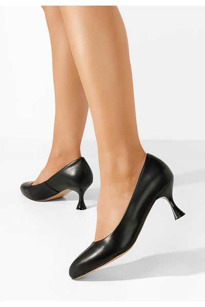 B T Shoes Pantofi Damă Piele Kyrsten Negri