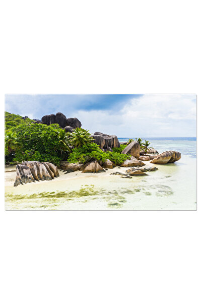 StoryGift Romania Tablou Canvas 40 X 25cm Plaja Anse Source D'argent, La Digu...