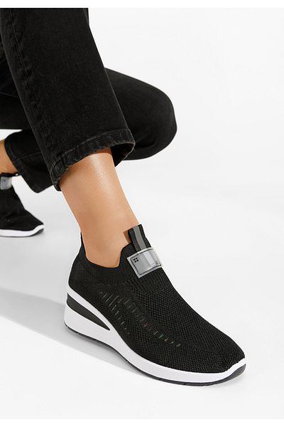 B T Shoes Sneakers Cu Platforma Lomira Negri