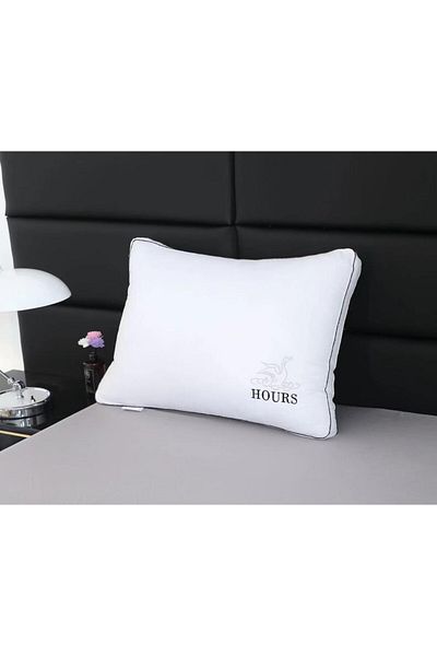 HOURS Horse Hotel Pillowcase Set, 2 Pieces, Embroidered on the Sides with Black Line, 1400g x 2
