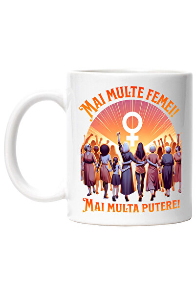 StoryGift Romania Cana Mai Multe Femei Mai Multa Putere Motivational, 330ml, ...