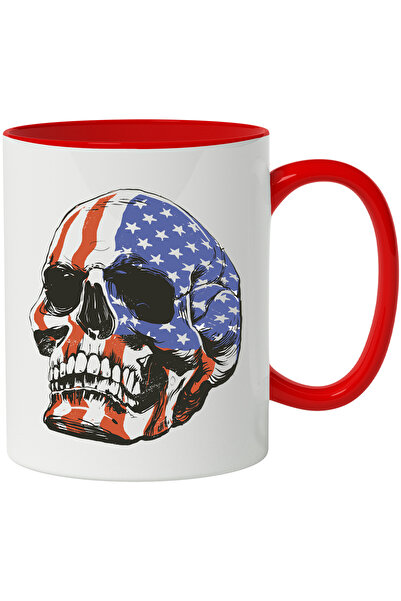 StoryGift Romania Cana Cu Craniu, Steag, Statele Unite Ale Americii, Stele, M...