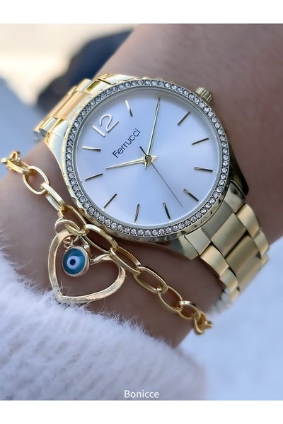 Ferrucci Tasarım Kol Saati+bileklik