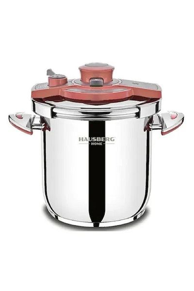 Hausberg Oala sub presiune cu capac din inox, capacitate 9l, baza inductie, fund triplu