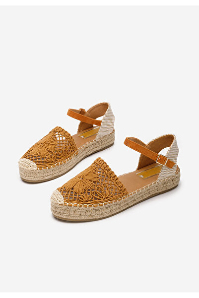 B T Shoes Camelové dámské espadrilky Anlonia