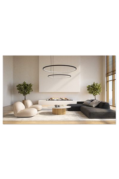 StoryGift Romania Tablou Canvas - Confort Si Stil: Interior Luminos, Mobilier Verde Si Detalii Acasa