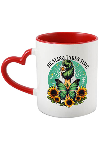 StoryGift Romania Cana cu mesajul "Healing takes time", stilul hippie, cultur...