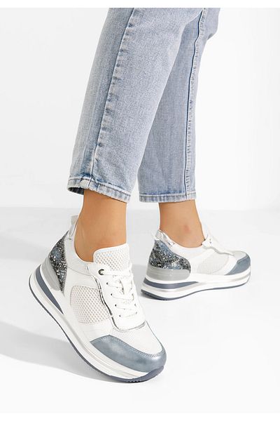 B T Shoes Sneakers Cu Platforma Tiela Albastri