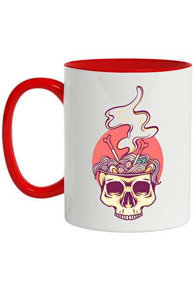 StoryGift Romania Cana Cu Ramen, Mancare Japoneza, Craniu, Oase, Betisoare, M...
