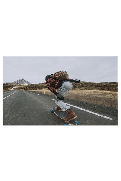 StoryGift Romania Tablou Canvas Skater Infloritor In Skagen, Danemarca, Cultu...