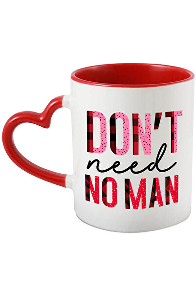 StoryGift Romania Cana Cu Mesajul "don't Need No Man", Ilustratie, Motivation...