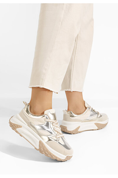 B T Shoes Sneakers Cu Platformă Allannia Bej