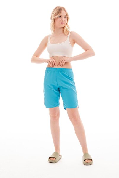 Eke Tekstil Costum de baie lungi de bază pentru damă, pantaloni scurți de mare