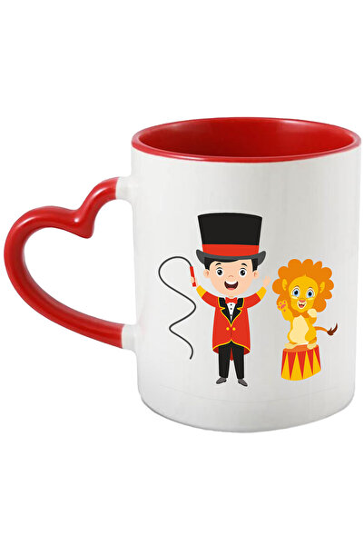 StoryGift Romania Cana Cu Imblanzitor, Circar, Circ, Leu, Bici, Papion, Joben, Multicolor 330 Ml, , Cu ,stg