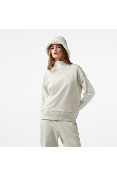 Lacoste x House of SuperStep Kadın Gri T-Shirt