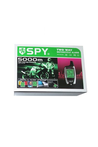 SPY Alarma cu pager Spy 5000m pentru motociclete si scutere, senzor de perimetru, pornire motor,