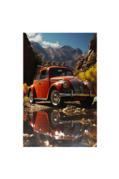 StoryGift Romania Tablou Canvas: Cu Masina Veche In Excursie - Calatorie Munt...
