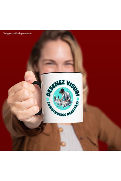 StoryGift Romania Mug Male Architect Motivational Text I Draw Dreams I Build Realities, 330, With,STG