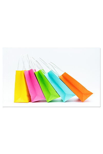 StoryGift Romania Tablou Canvas Genti Colorate La Cumparaturi Cumparaturi, Va...