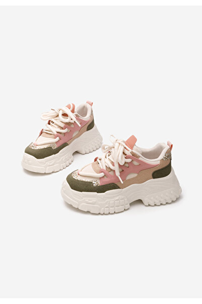 B T Shoes Viacfarebné dámské tenisky na platformě Adane V2