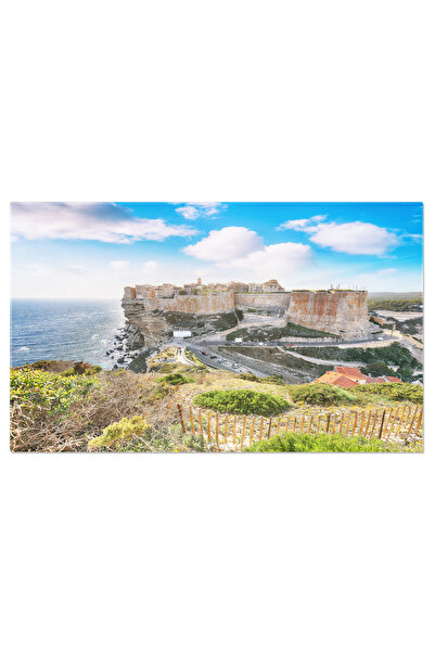 StoryGift Romania Tablou Canvas Vedere La Vechea Bonifacio, Aventura, Coasta,...