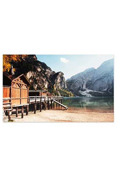 StoryGift Romania Tablou Canvas: Liniste In Natura - Peisaj Cu Lac Si Padure