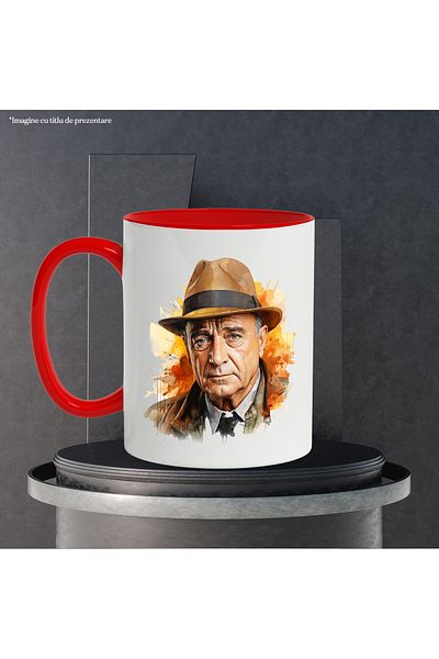 StoryGift Romania Mug With Harrison Ford, Indiana Jones, Movie, Character, Multicolor 330 ml, Ceramic, With ,STG.