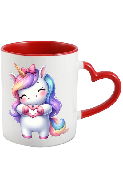 StoryGift Romania Cana Cu Un Unicorn Care Face Un Semn In Forma De Inima | Il...