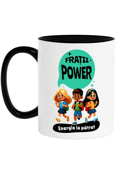 StoryGift Romania Mug Three brothers brothers power, family energy four, 330ml, Ceramic with Handle, With