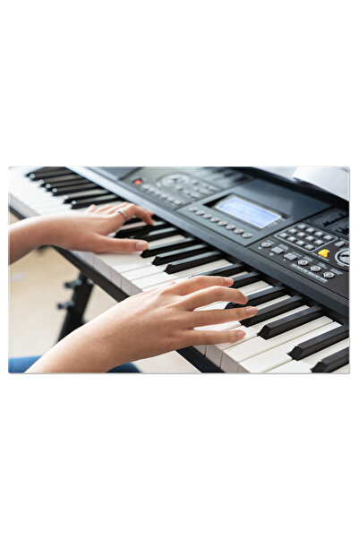 StoryGift Romania Tablou Canvas Maini De Muzician Pe Tastatura Muzica, Pasiun...