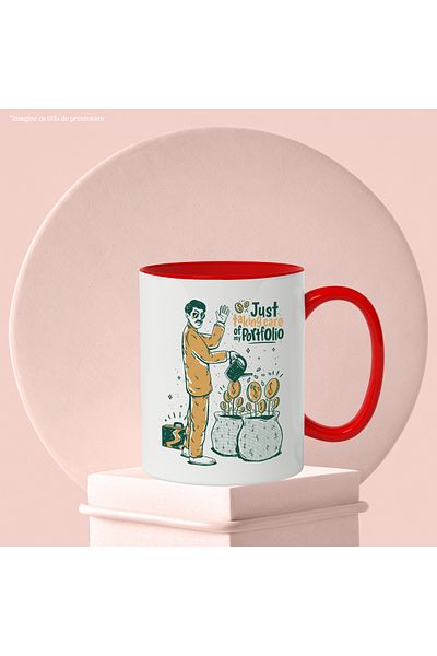 StoryGift Romania Mug With Message, Portfolio, Coins, Financial, Bags, Sprinkler, Multicolor 330 , With ,STG