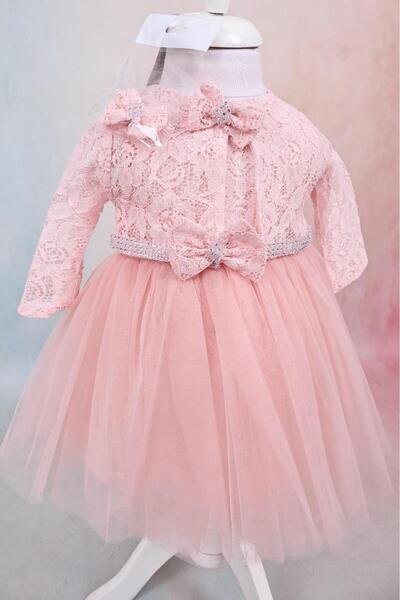 Sedefinokids kız bebek bolerolu elbise