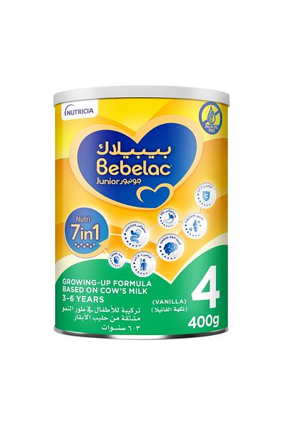 Bebelac تركيبة نيوتري 7 في 1 للنمو المرحلة 4 من 3 إلى 6 سنوات 400 جرام